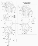 Cylinder Engine Sump Diagram and Parts List for  Briggs and Stratton Engine